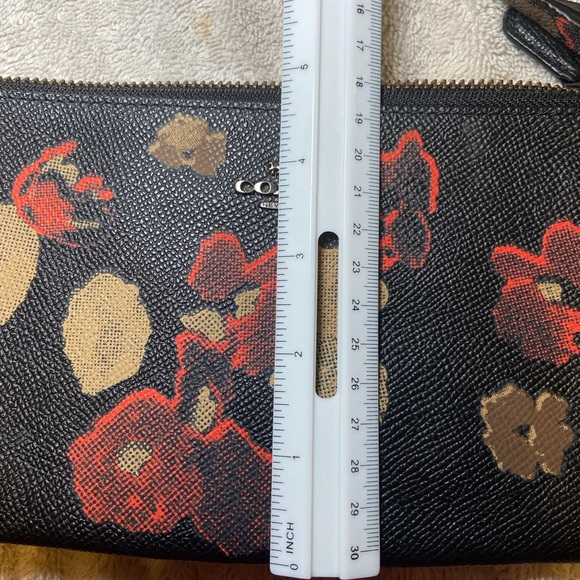 COACH Crossbody Kylie Saffiano Leather 52543 Winter Garden Print - Picture 6 of 6